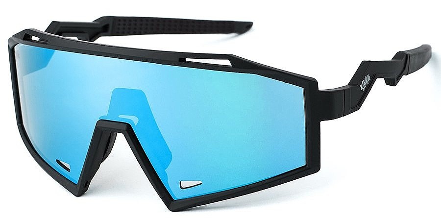 okuliare Pitcha Thunder - Black/Ice Blue Mirrored