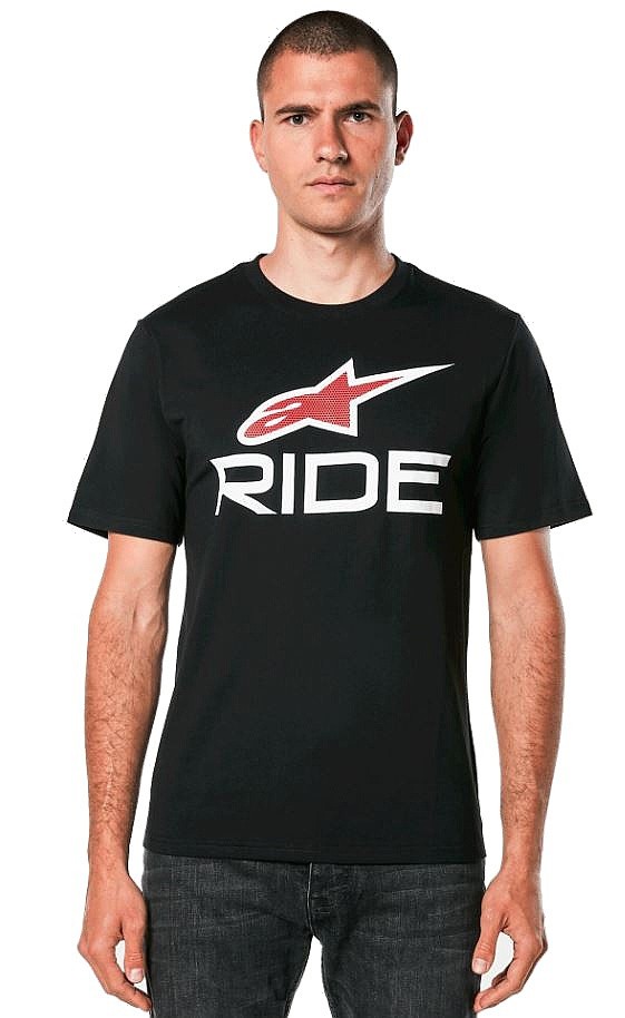 tričko Alpinestars Ride 4.0 CSF - Black/White/Red