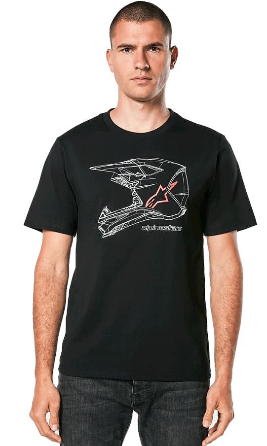 camisa Alpinestars MX Helmet CSF - Black - men´s
