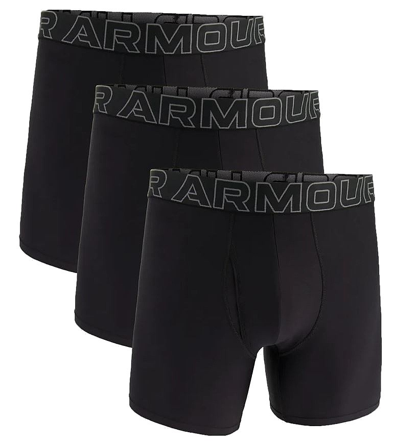 short Under Armour Perf Tech 6in 3 Pack - Black - men´s