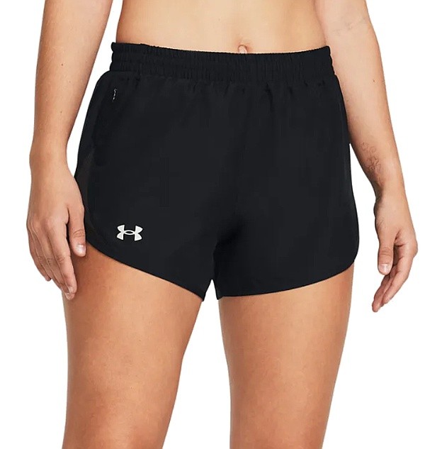 kraťasy Under Armour Fly By 3'' - Black/Reflective