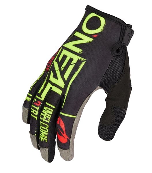 перчатки O'Neal Mayhem Attack V.23 - Black/Neon Yellow