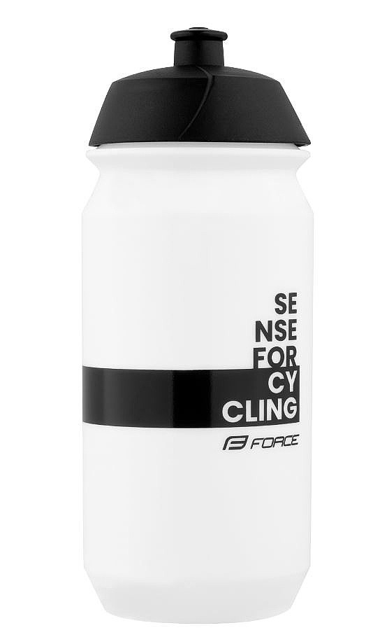 fľaša na pitie FORCE Fine 500 - White/Black