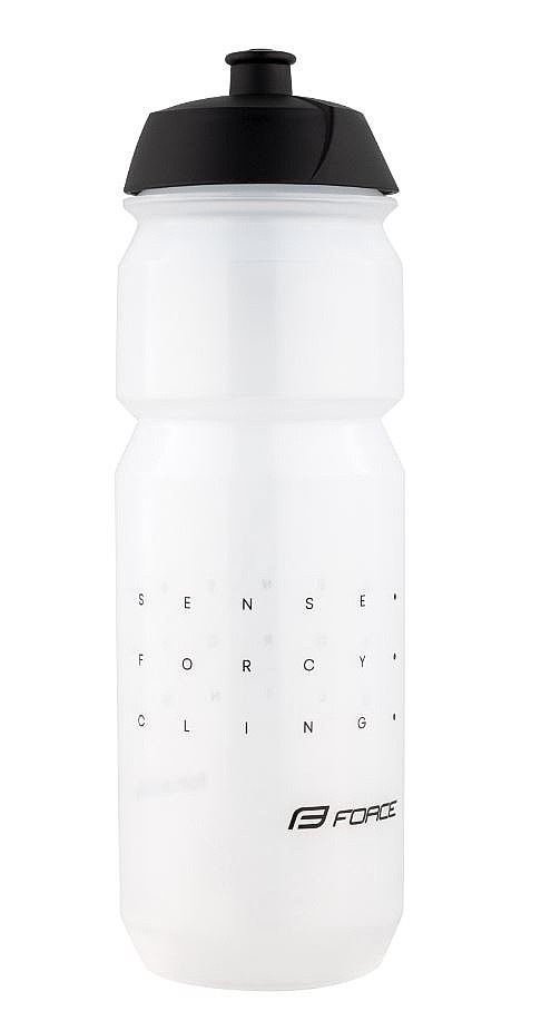 vattenflaska FORCE Sense 750 - Transparent/Black