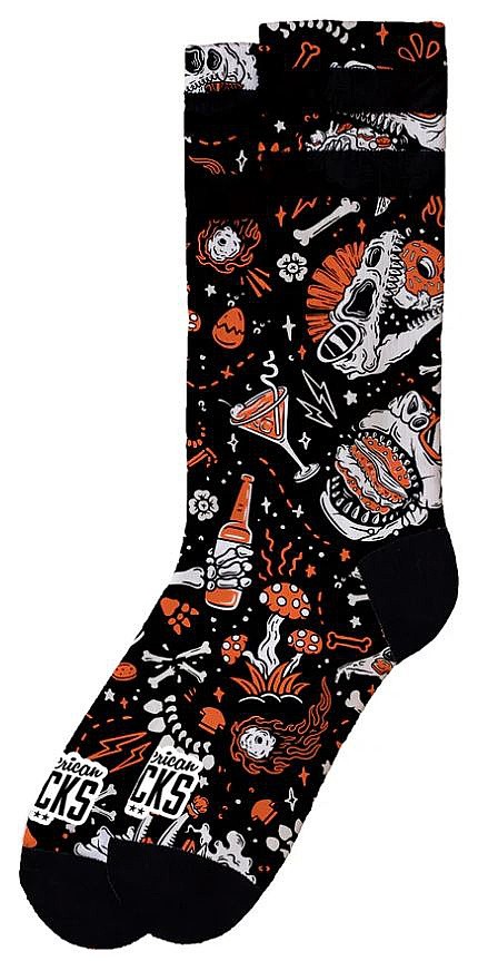 chaussettes American Socks Signature Mid High - Slick Dinos
