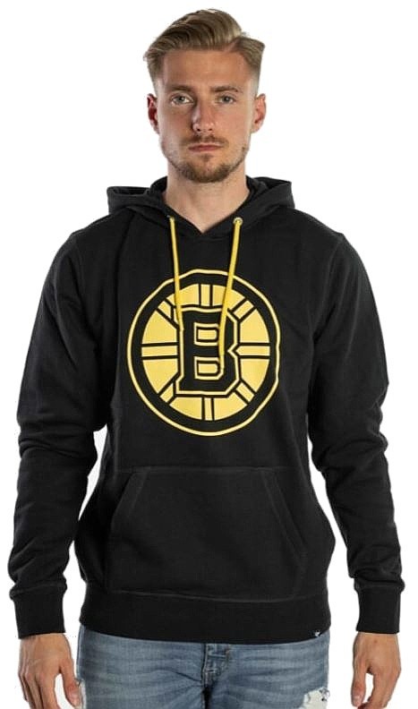 sweat-shirt 47 Brand NHL Boston Bruins Imprint '47 Helix Hood - Jet Black - men´s
