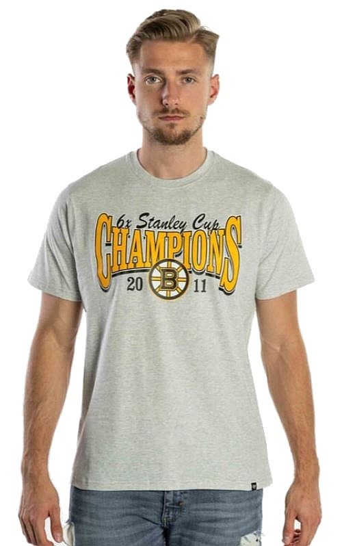 T-shirt 47 Brand NHL Boston Bruins Backer '47 Echo - Cinderblock - men´s