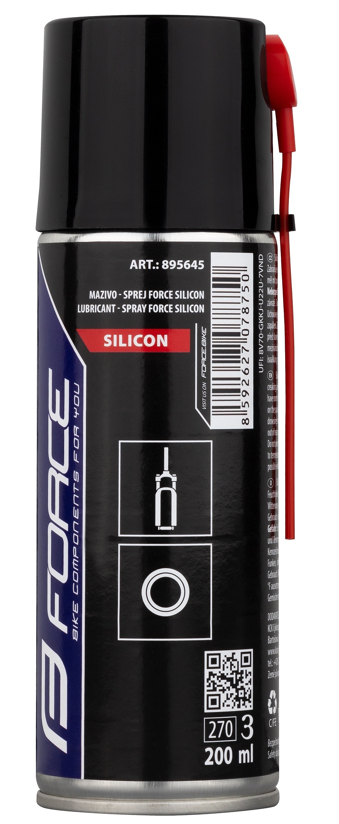 smøremiddel FORCE Spray Silicon 200 - No Color
