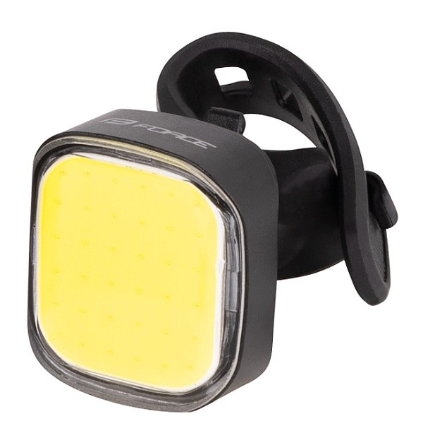 lampka FORCE Cob 2.0 USB Front - Black/Clear