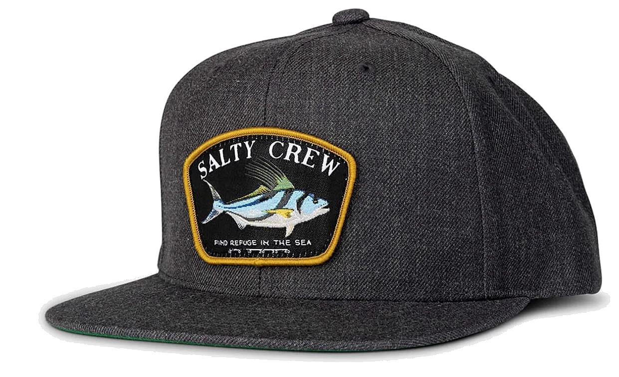 cap Salty Crew Rooster 6 Panel - Dark Heather Grey - men´s