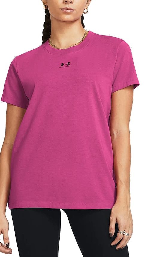 рубашка Under Armour Campus Core - Astro Pink/Black - women´s