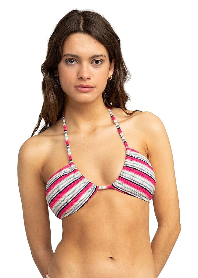 plavky Roxy Paraiso Stripe Bandeau - XKMB/Brazilian Sand Paraiso Stripeh