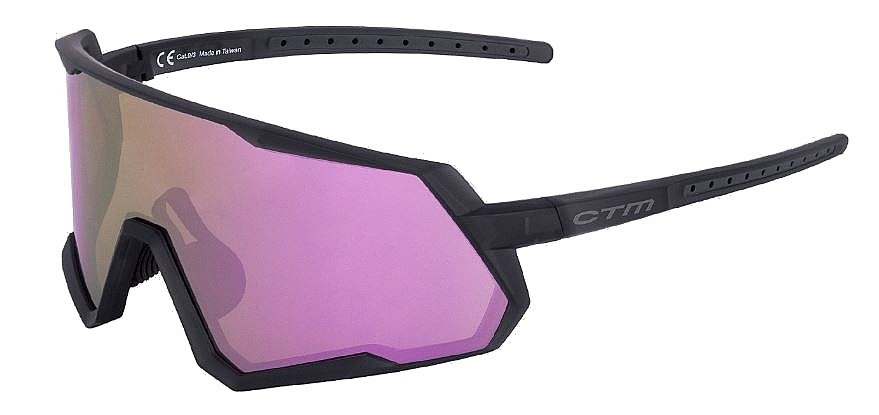 des lunettes CTM Rove - Matt Crystal Black/Smoke/Gold Revo