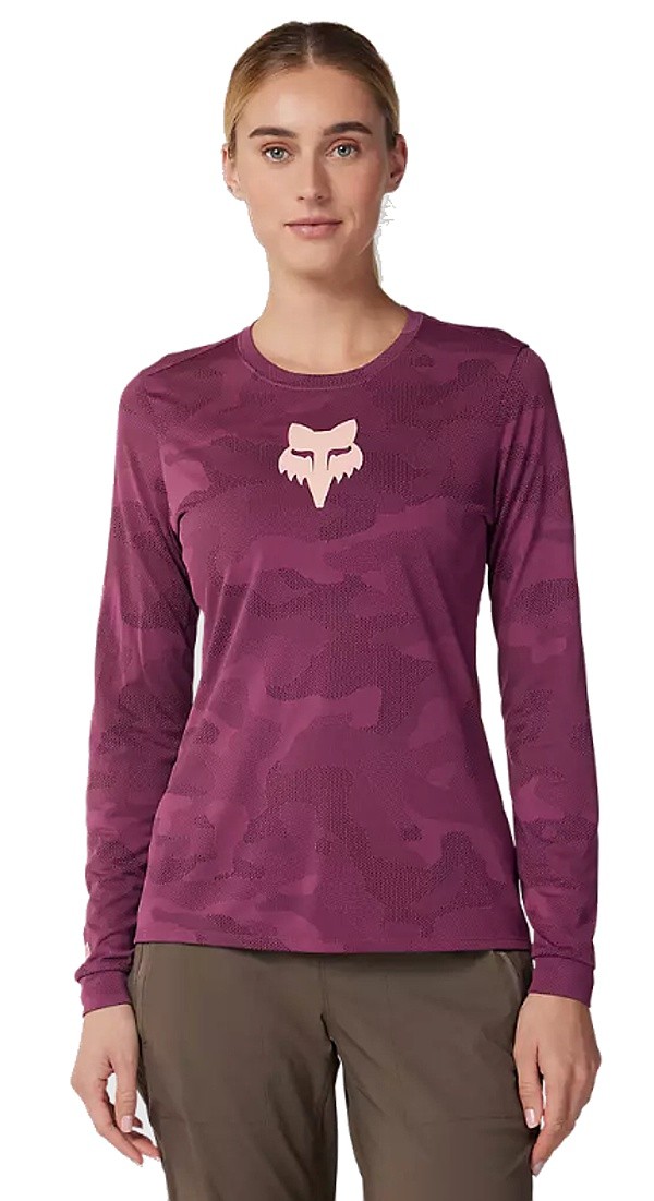 jersey Fox Ranger Tru Dri Jersey LS - Sangria - women´s