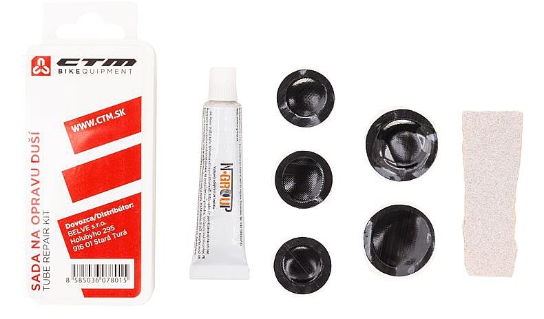Fahrrad-Kleberzubehör CTM Tube Repair Kit - White