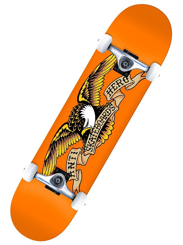 monopatín Antihero Classic Eagle Complete - Dark Orange