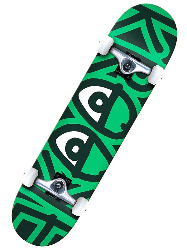 skateboard Krooked Team Big Eyes Complete - Black/Green