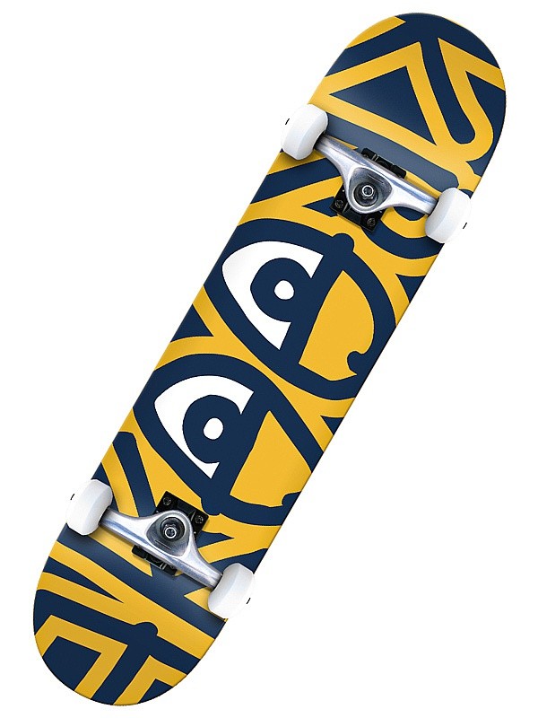 скейтборд Krooked Team Big Eyes Complete - Black/Yellow