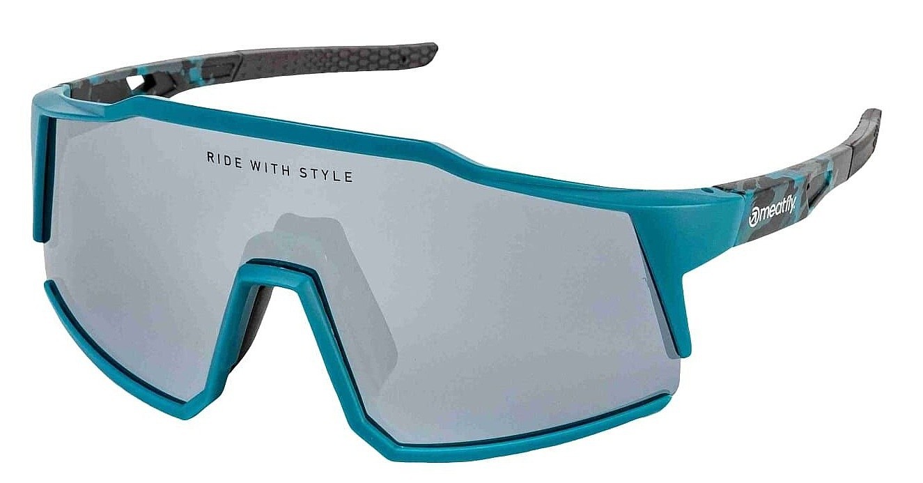 des lunettes Meatfly Nate - Petrol Camo Polarized