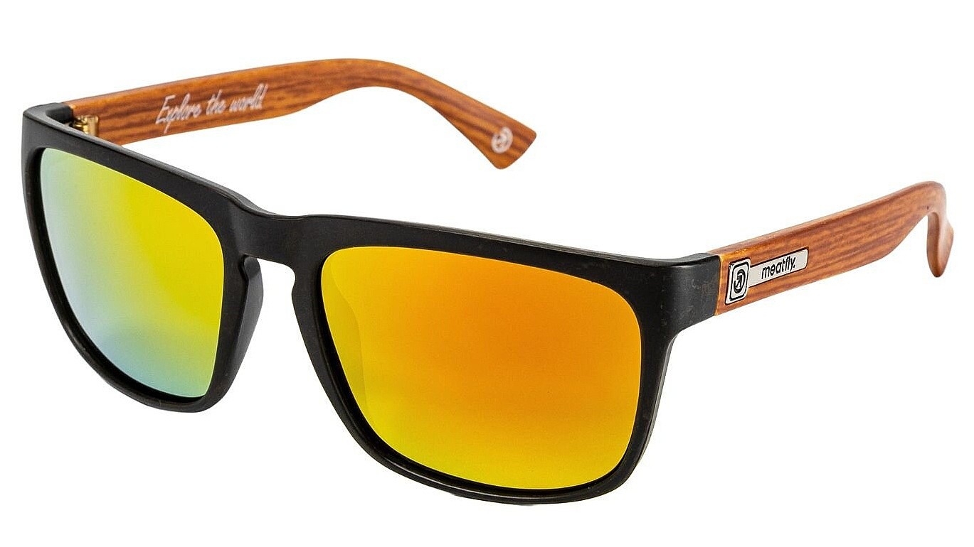 des lunettes Meatfly Ronnie - Wood/Black