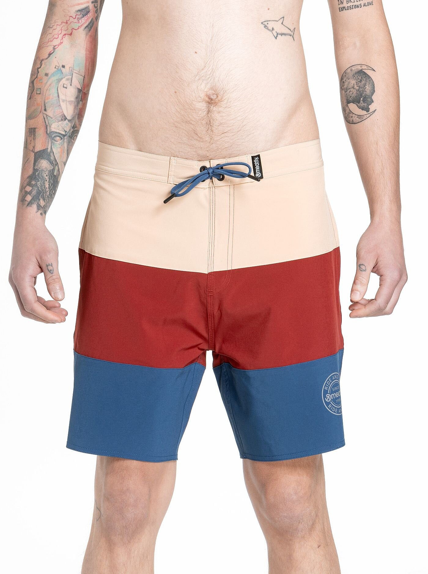 Short de bain Meatfly Ernie 19 - Navy/Latte - men´s