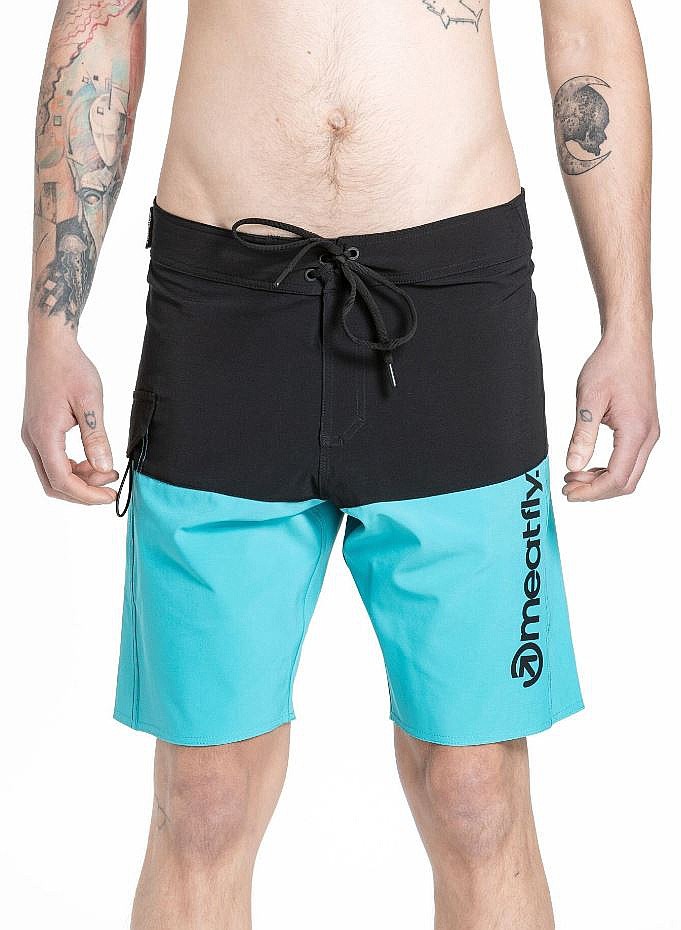koupací šortky Meatfly Mitch 21 - Mint/Black