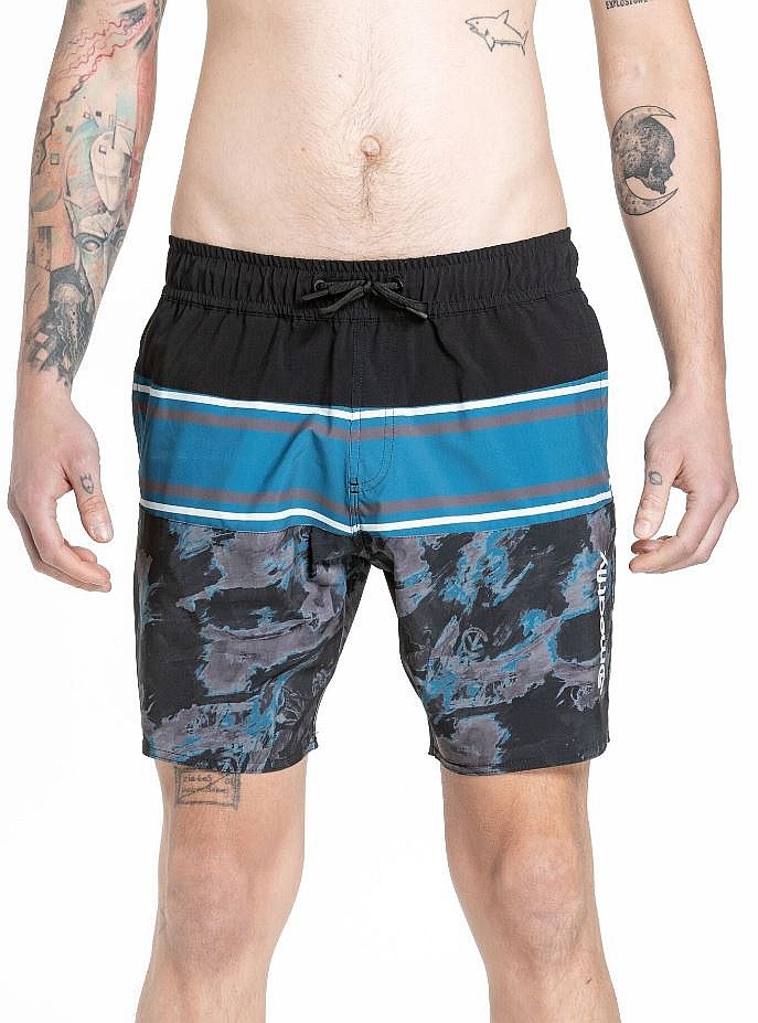 Short de bain Meatfly Keith 17 - Mossy Petrol - men´s