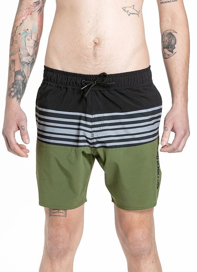 kúpacie šortky Meatfly Keith 17 - Olive/Black