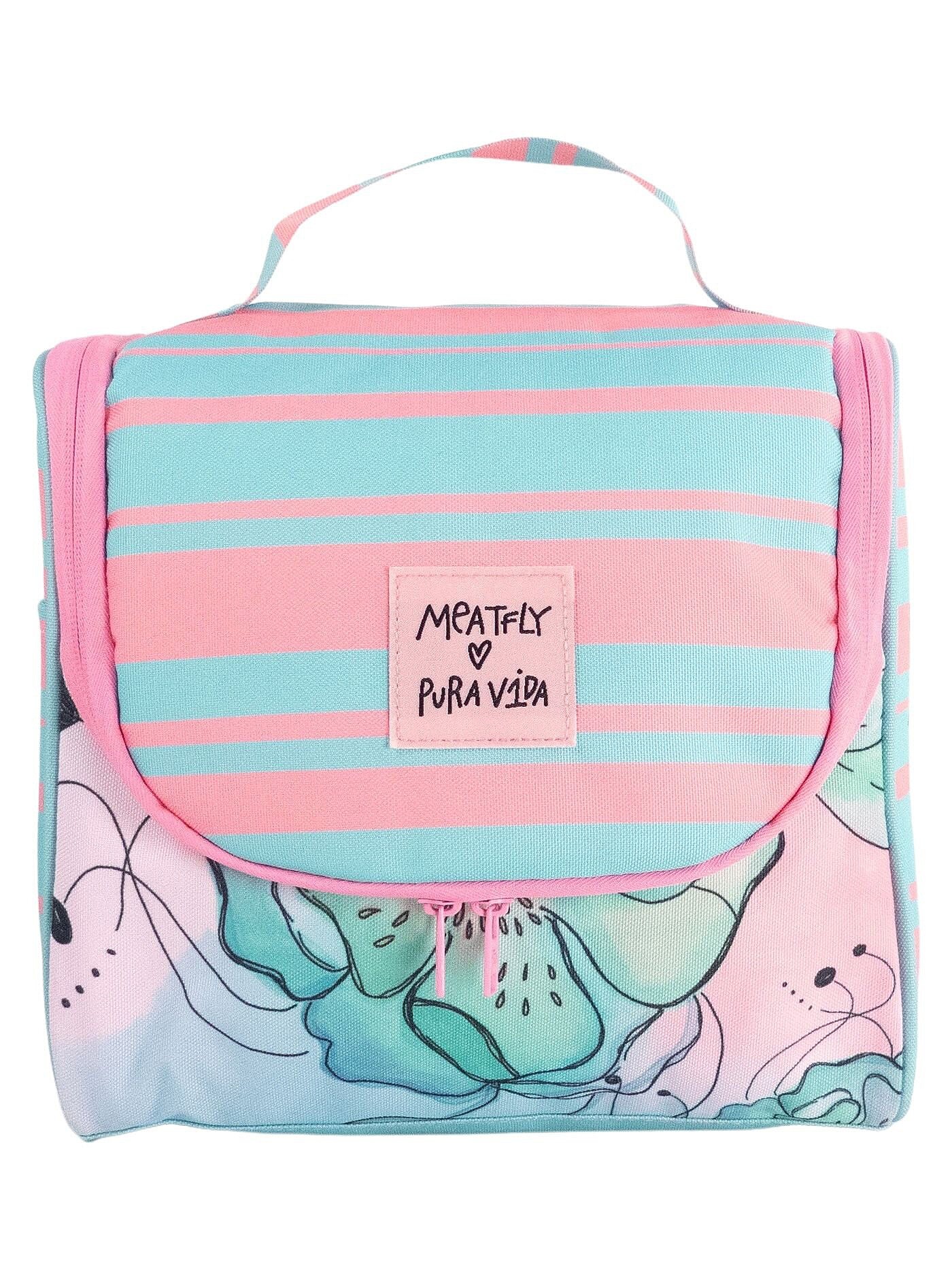 trousse de maquillage Meatfly Cara X Pura Vida - Mint Flowers - women´s