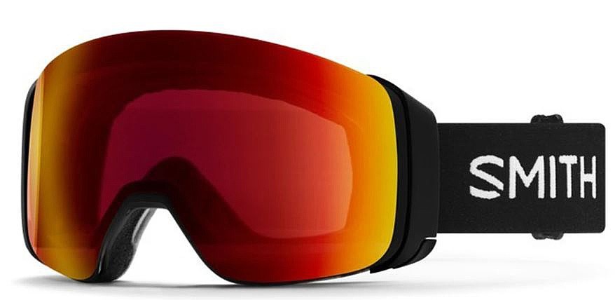 masque de ski  Smith 4D MAG - Black/ChromaPop Sun Red Mirror