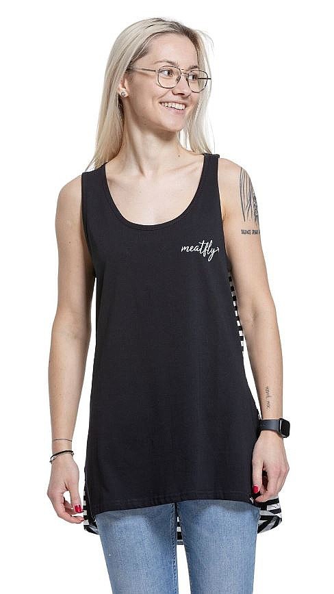 Unterhemd Meatfly Zoe - White Stripes - women´s