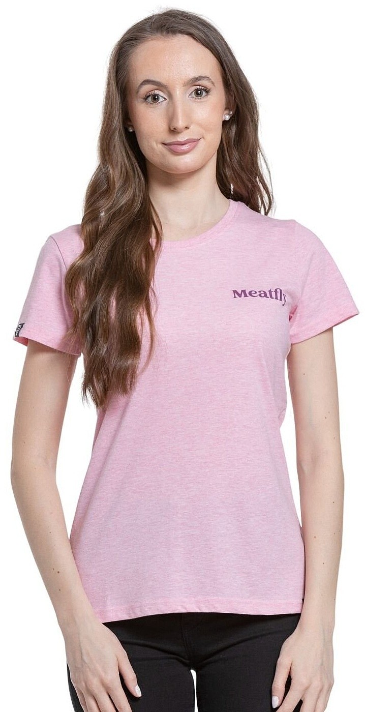 tričko Meatfly Cordie - Pink Heather
