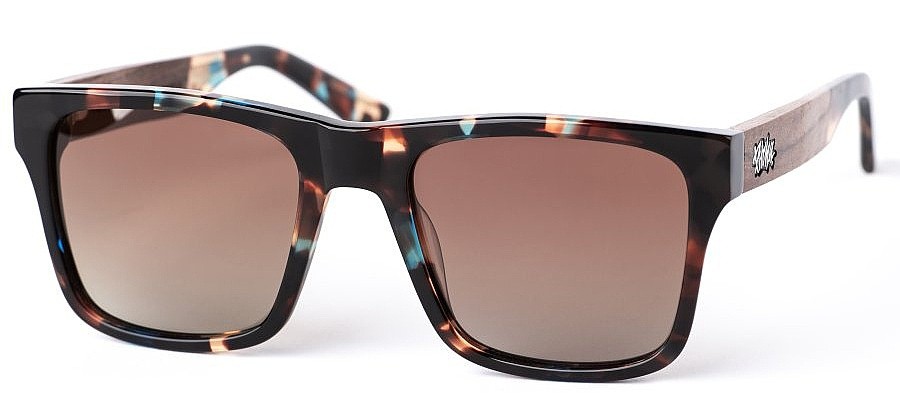 des lunettes Pitcha Maasai V - Blue Tortoise/Gradient Brown/Rosewood/Polarized