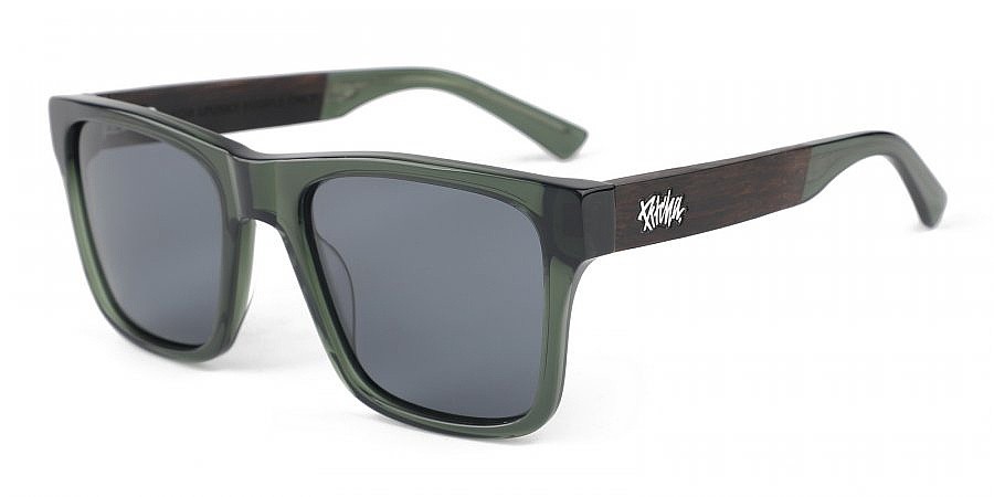 des lunettes Pitcha Maasai V - Transparent Olive/Grey/Ebony/Polarized