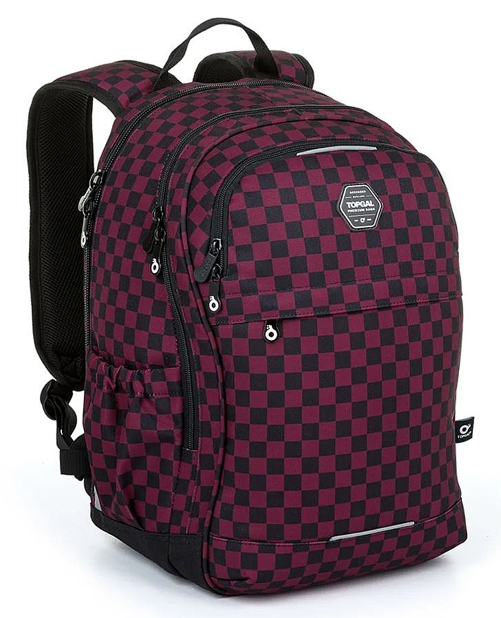 backpack Topgal RUBI 24027 - G/Red/Black