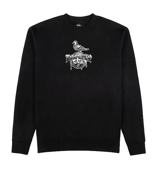 кофта Thrasher Cover The Earth X Antihero Crew - Black - men´s
