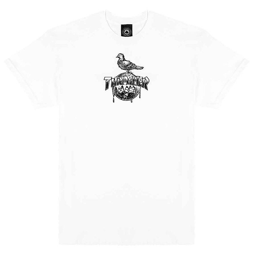 T-shirt Thrasher Cover The Earth X Antihero - White - men´s