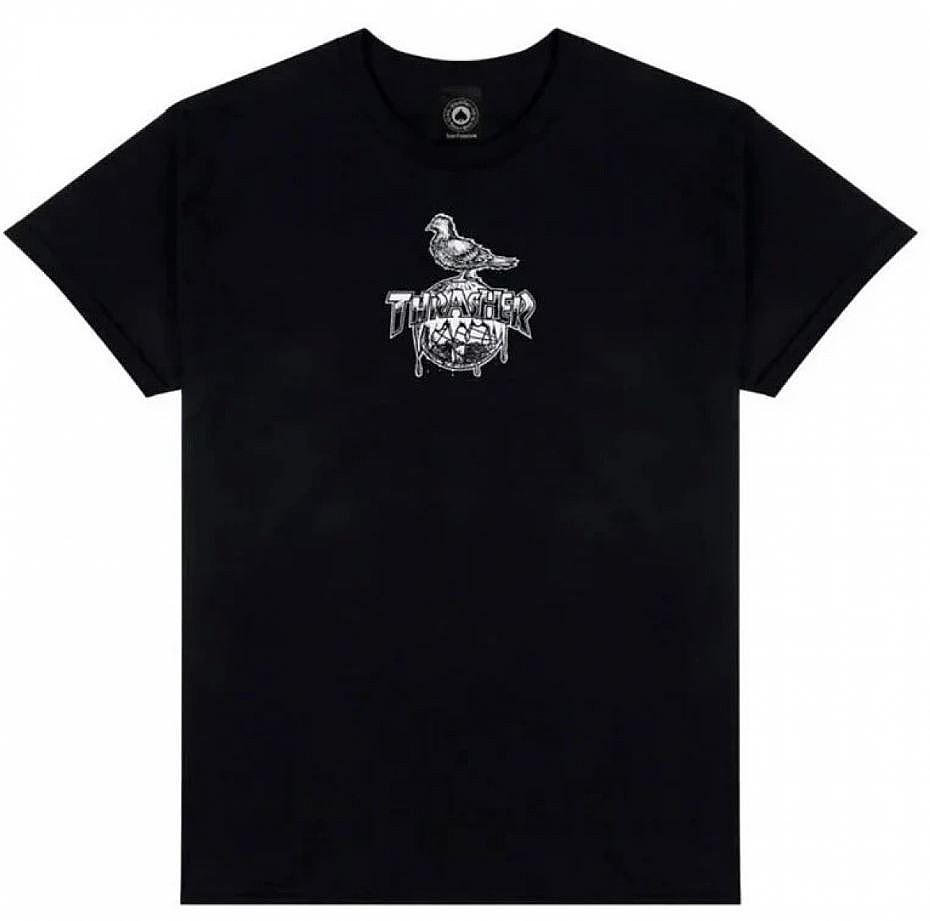 рубашка Thrasher Cover The Earth X Antihero - Black - men´s