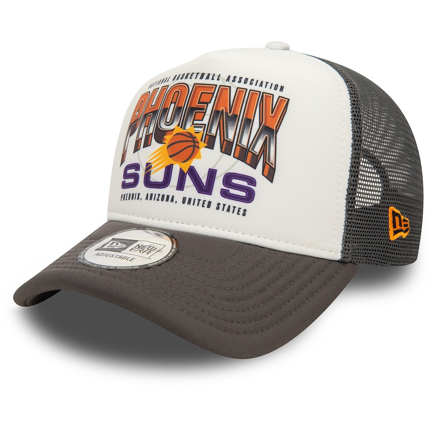 czapka z daszkiem New Era 9FO AF Team Colour Trucker NBA Phoenix Suns - Graphite/Orange