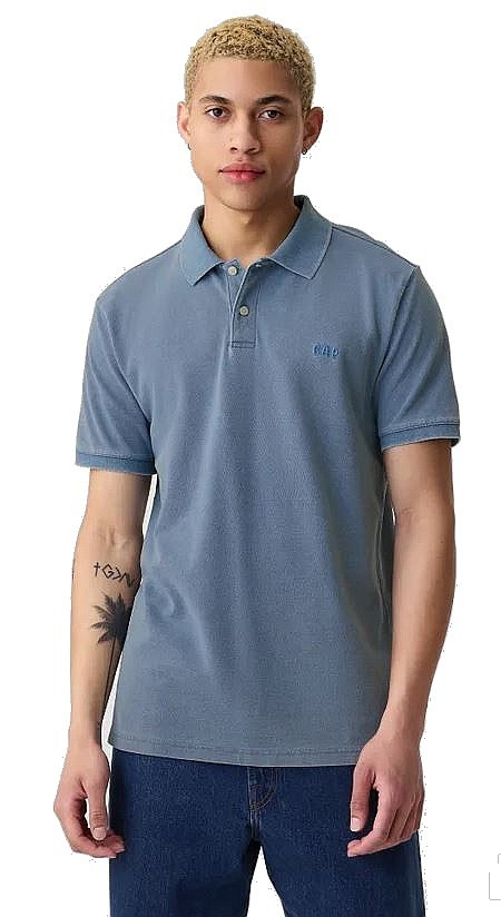 T-shirt GAP F-Logo PK Polo - Light Indigo - men´s