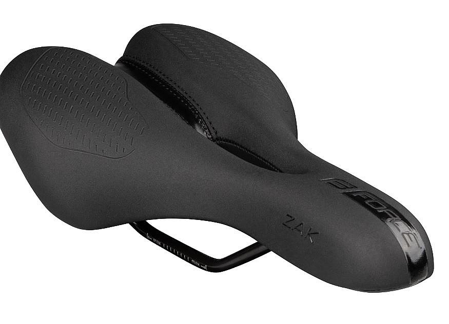 selle FORCE Zak 155x276 mm - Black Mat/Gloss - men´s