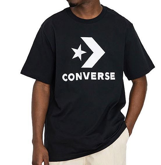 T-shirt Converse Go-To Star Chevron Logo/10025458 - A02/Converse Black