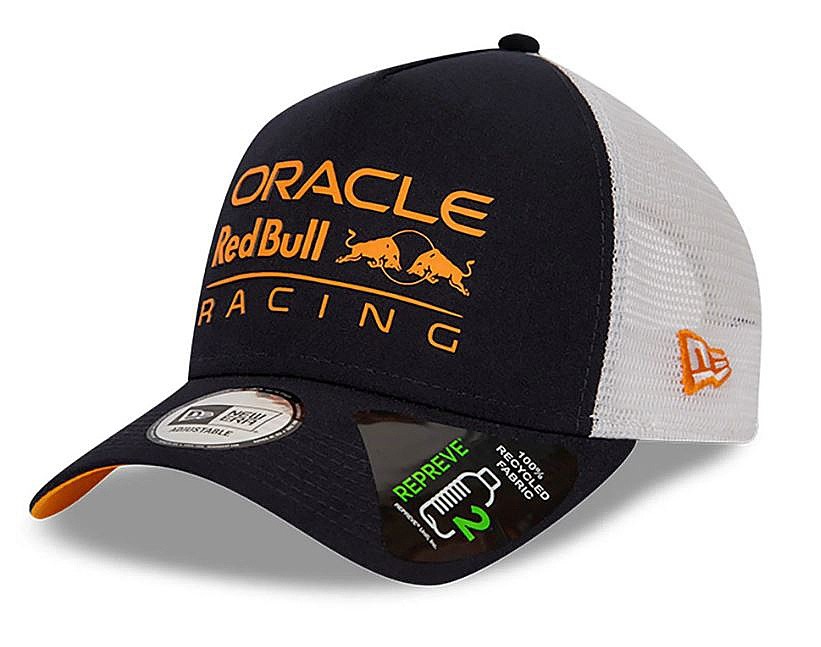 czapka z daszkiem New Era Eframe Sustainable Repreve Trucker F1 Red Bull - Navy/Orange