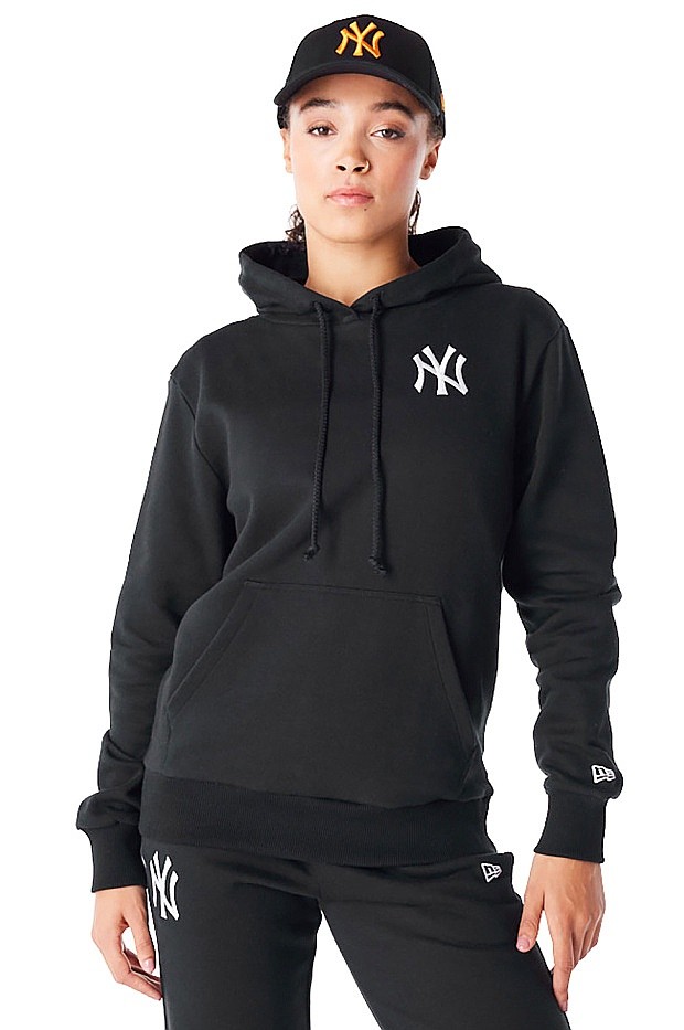 Sweatshirt New Era League Essential Hoodie MLB New York Yankees - Black/White - women´s