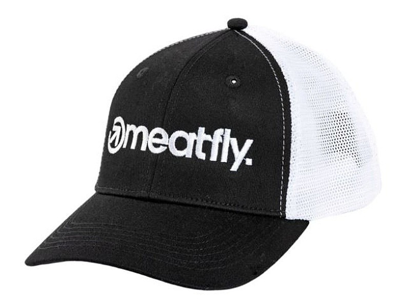 casquette Meatfly MF Logo Trucker - White/Black