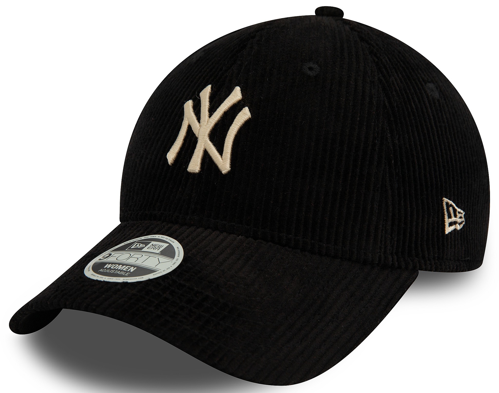 Kappe New Era 9FO Cord MLB New York Yankees - Black/Ivory - women´s