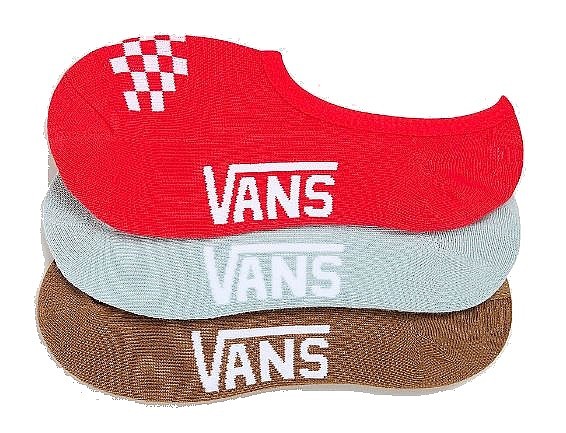 носки Vans Classic Canoodle 3 Pack - Racing Red - women´s