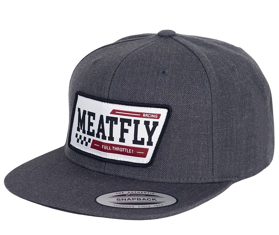 casquette Meatfly Hornet Snapback - Racing Dark Grey