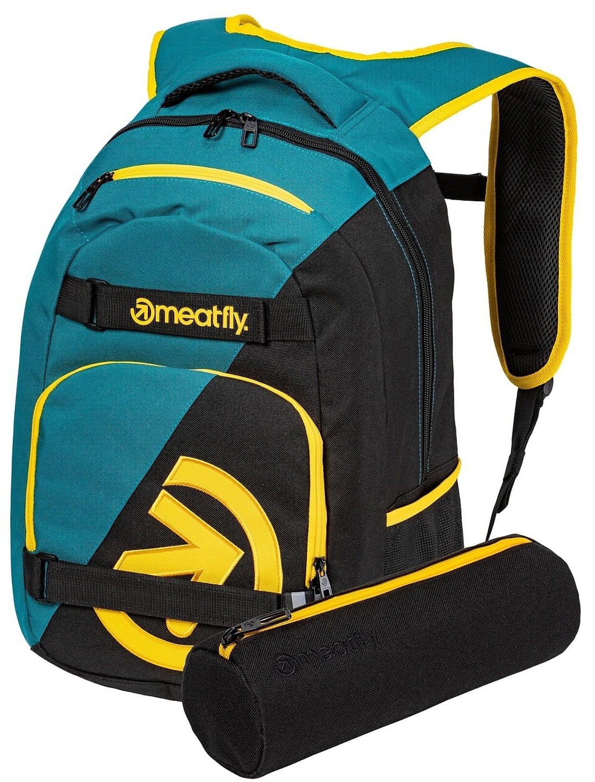 batoh Meatfly Exile - Black/Snake Green