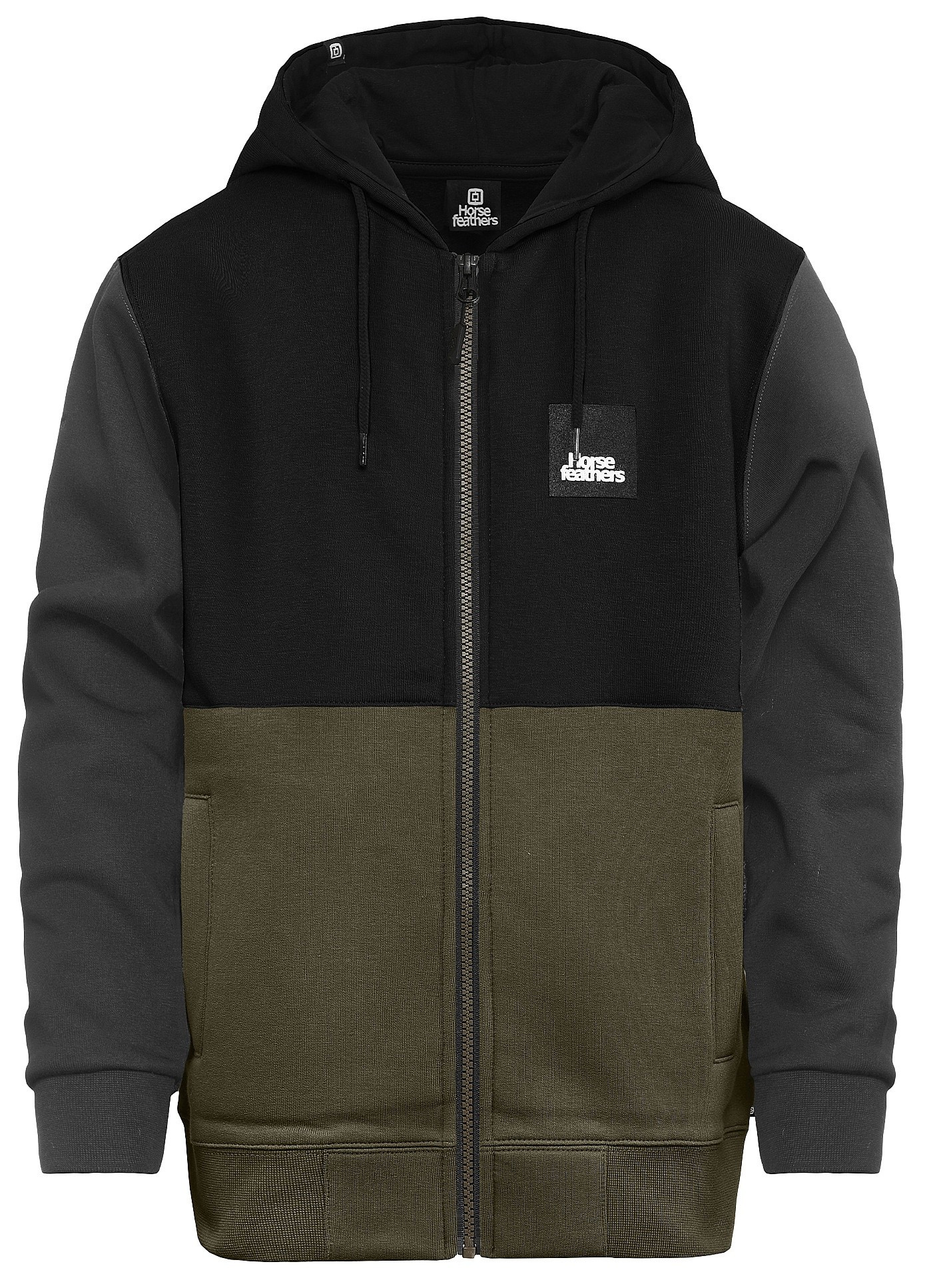 кофта Horsefeathers Jordan II Zip - Burnt Olive - unisex junior